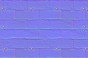 Textures   -   ARCHITECTURE   -   CONCRETE   -   Plates   -   Clean  - Concrete brick wall texture seamless 20785 - Normal