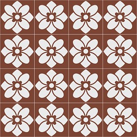 Textures   -   ARCHITECTURE   -   TILES INTERIOR   -   Cement - Encaustic   -  Victorian - Victorian cement floor tile texture seamless 13782