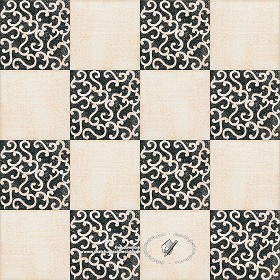 Textures   -   ARCHITECTURE   -   TILES INTERIOR   -   Ornate tiles   -  Mixed patterns - Ornate ceramic tile texture seamless 20382