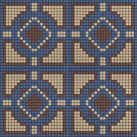 Textures   -   ARCHITECTURE   -   TILES INTERIOR   -   Mosaico   -   Classic format   -  Patterned - Mosaico patterned tiles texture seamless 15166