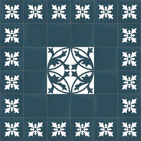 Textures   -   ARCHITECTURE   -   TILES INTERIOR   -   Cement - Encaustic   -  Encaustic - Traditional encaustic cement ornate tile texture seamless 13577