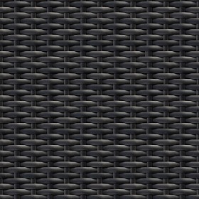 Textures   -   NATURE ELEMENTS   -  RATTAN &amp; WICKER - Black synthetic wicker texture seamless 12616