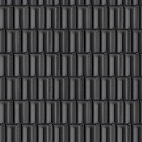 Textures   -   ARCHITECTURE   -   ROOFINGS   -  Clay roofs - Terracotta roof tile texture seamless 03485