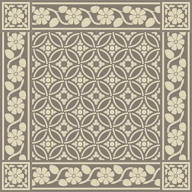Textures   -   ARCHITECTURE   -   TILES INTERIOR   -   Cement - Encaustic   -  Victorian - Victorian cement floor tile texture seamless 13800