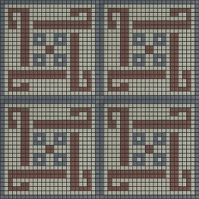 Textures   -   ARCHITECTURE   -   TILES INTERIOR   -   Mosaico   -   Classic format   -  Patterned - Mosaico patterned tiles texture seamless 15173