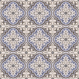 Textures   -   ARCHITECTURE   -   TILES INTERIOR   -   Cement - Encaustic   -  Encaustic - Traditional encaustic cement ornate tile texture seamless 13582
