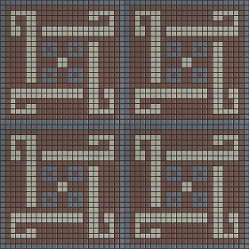 Textures   -   ARCHITECTURE   -   TILES INTERIOR   -   Mosaico   -   Classic format   -  Patterned - Mosaico patterned tiles texture seamless 15175