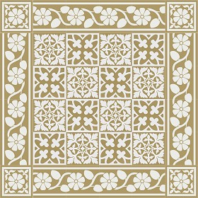 Textures   -   ARCHITECTURE   -   TILES INTERIOR   -   Cement - Encaustic   -  Victorian - Victorian cement floor tile texture seamless 13804