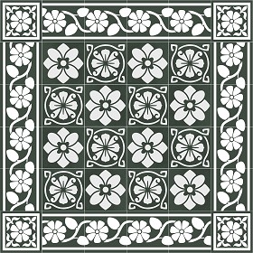Textures   -   ARCHITECTURE   -   TILES INTERIOR   -   Cement - Encaustic   -  Victorian - Victorian cement floor tile texture seamless 13805