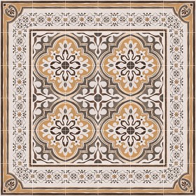 Textures   -   ARCHITECTURE   -   TILES INTERIOR   -   Cement - Encaustic   -  Encaustic - Traditional encaustic cement ornate tile texture seamless 13591