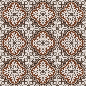 Textures   -   ARCHITECTURE   -   TILES INTERIOR   -   Cement - Encaustic   -  Encaustic - Traditional encaustic cement ornate tile texture seamless 13592