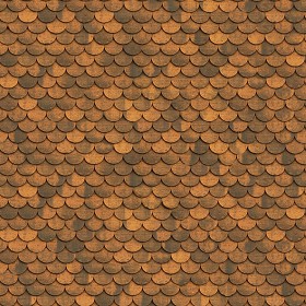 Textures   -   ARCHITECTURE   -   ROOFINGS   -  Clay roofs - Grand cru Ecaille shingles clay roof tile texture seamless 03499