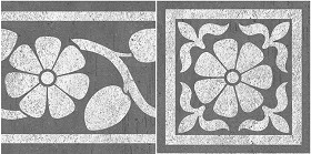 Textures   -   ARCHITECTURE   -   TILES INTERIOR   -   Cement - Encaustic   -  Victorian - Corner border tiles victorian cement floor texture seamless 13814