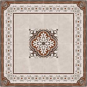 Textures   -   ARCHITECTURE   -   TILES INTERIOR   -   Cement - Encaustic   -  Encaustic - Traditional encaustic cement ornate tile texture seamless 13595