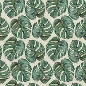 Textures   -   MATERIALS   -   WALLPAPER   -  various patterns - Tropical leaves wallpaper texture seamless 20936