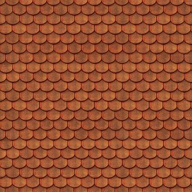 Textures   -   ARCHITECTURE   -   ROOFINGS   -  Clay roofs - Meursault shingles clay roof tile texture seamless 03506