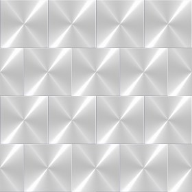 Textures   -   MATERIALS   -   METALS   -  Facades claddings - White metal facade cladding texture seamless 10265