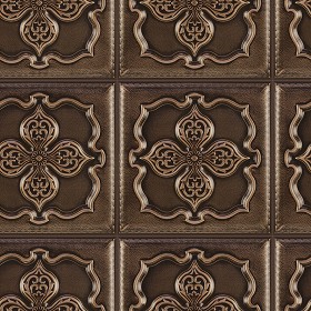 Textures   -   ARCHITECTURE   -   DECORATIVE PANELS   -   3D Wall panels   -  Mixed colors - Leather interior 3D wall panel texture seamless 02885