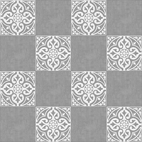 Textures   -   ARCHITECTURE   -   TILES INTERIOR   -   Cement - Encaustic   -  Victorian - Victorian cement floor tile texture seamless 13825