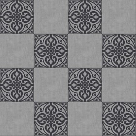 Textures   -   ARCHITECTURE   -   TILES INTERIOR   -   Cement - Encaustic   -  Victorian - Victorian cement floor tile texture seamless 13826