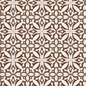 Textures   -   ARCHITECTURE   -   TILES INTERIOR   -   Cement - Encaustic   -  Encaustic - Traditional encaustic cement ornate tile texture seamless 13610