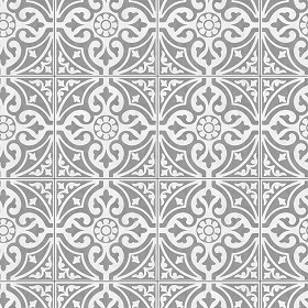 Textures   -   ARCHITECTURE   -   TILES INTERIOR   -   Cement - Encaustic   -  Victorian - Victorian cement floor tile texture seamless 13830