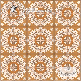 Textures   -   ARCHITECTURE   -   TILES INTERIOR   -   Ornate tiles   -  Geometric patterns - Vietri italy ceramics floor tiles texture seamless 19156