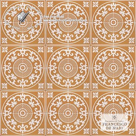 Textures   -   ARCHITECTURE   -   TILES INTERIOR   -   Ornate tiles   -  Geometric patterns - Vietri italy ceramics floor tiles texture seamless 19158