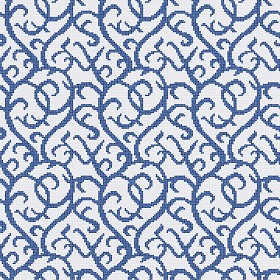 Textures   -   ARCHITECTURE   -   TILES INTERIOR   -   Mosaico   -   Classic format   -  Patterned - Mosaico patterned tiles texture seamless 15208