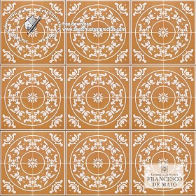 Textures   -   ARCHITECTURE   -   TILES INTERIOR   -   Ornate tiles   -  Geometric patterns - Vietri italy ceramics floor tiles texture seamless 19160