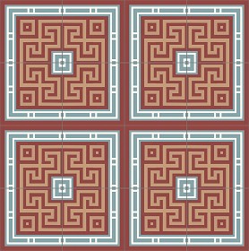Textures   -   ARCHITECTURE   -   TILES INTERIOR   -   Cement - Encaustic   -  Victorian - Victorian cement floor tile texture seamless 13837