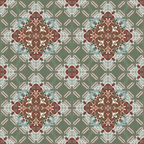 Textures   -   ARCHITECTURE   -   TILES INTERIOR   -   Cement - Encaustic   -  Encaustic - Traditional encaustic cement ornate tile texture seamless 13619