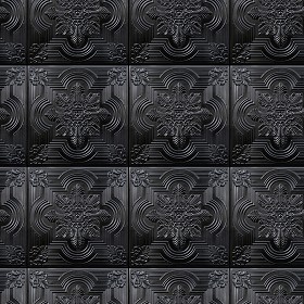 Textures   -   ARCHITECTURE   -   DECORATIVE PANELS   -   3D Wall panels   -  Mixed colors - Interior ceiling tiles panel texture seamless 02901