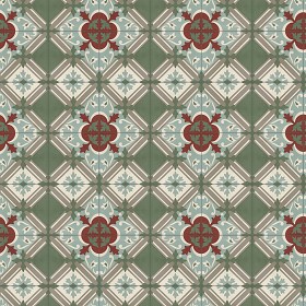 Textures   -   ARCHITECTURE   -   TILES INTERIOR   -   Cement - Encaustic   -  Encaustic - Traditional encaustic cement ornate tile texture seamless 13621