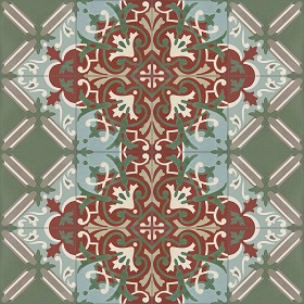 Textures   -   ARCHITECTURE   -   TILES INTERIOR   -   Cement - Encaustic   -  Encaustic - Traditional encaustic cement ornate tile texture seamless 13624