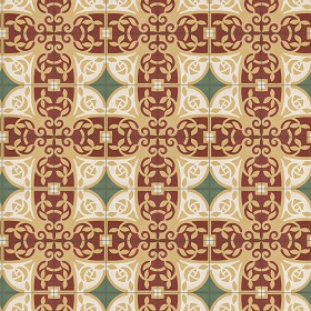 Textures   -   ARCHITECTURE   -   TILES INTERIOR   -   Cement - Encaustic   -  Encaustic - Traditional encaustic cement ornate tile texture seamless 13626