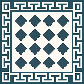 Textures   -   ARCHITECTURE   -   TILES INTERIOR   -   Cement - Encaustic   -  Victorian - Victorian cement floor tile texture seamless 13847
