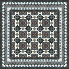 Textures   -   ARCHITECTURE   -   TILES INTERIOR   -   Cement - Encaustic   -  Victorian - Victorian cement floor tile texture seamless 13854