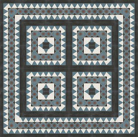Textures   -   ARCHITECTURE   -   TILES INTERIOR   -   Cement - Encaustic   -  Victorian - Victorian cement floor tile texture seamless 13855
