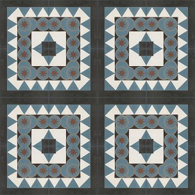 Textures   -   ARCHITECTURE   -   TILES INTERIOR   -   Cement - Encaustic   -  Victorian - Victorian cement floor tile texture seamless 13856