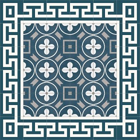 Textures   -   ARCHITECTURE   -   TILES INTERIOR   -   Cement - Encaustic   -  Victorian - Victorian cement floor tile texture seamless 13860