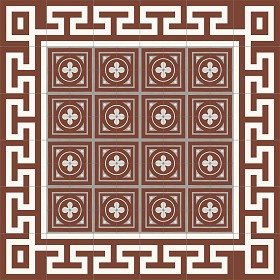 Textures   -   ARCHITECTURE   -   TILES INTERIOR   -   Cement - Encaustic   -  Victorian - Victorian cement floor tile texture seamless 13864