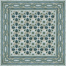 Textures   -   ARCHITECTURE   -   TILES INTERIOR   -   Cement - Encaustic   -  Encaustic - Traditional encaustic cement ornate tile texture seamless 13645