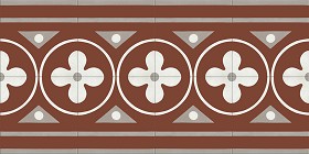 Textures   -   ARCHITECTURE   -   TILES INTERIOR   -   Cement - Encaustic   -  Victorian - Border tiles victorian cement floor texture seamless 13869
