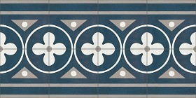 Textures   -   ARCHITECTURE   -   TILES INTERIOR   -   Cement - Encaustic   -  Victorian - Border tiles victorian cement floor texture seamless 13870
