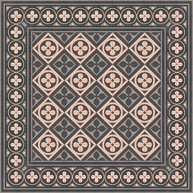 Textures   -   ARCHITECTURE   -   TILES INTERIOR   -   Cement - Encaustic   -  Victorian - Victorian cement floor tile texture seamless 13871