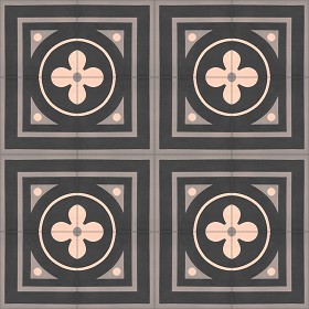 Textures   -   ARCHITECTURE   -   TILES INTERIOR   -   Cement - Encaustic   -  Victorian - Victorian cement floor tile texture seamless 13873
