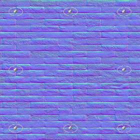 Textures   -   ARCHITECTURE   -   BRICKS   -   Facing Bricks   -   Rustic  - Rustic facing bricks texture seamless 20967 - Normal