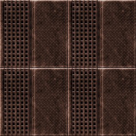 Textures   -   MATERIALS   -   METALS   -  Plates - Industrial bronze metal plate texture seamless 10797