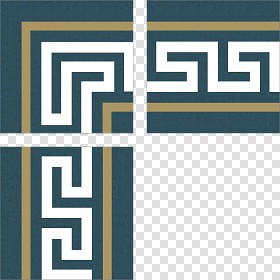 Textures   -   ARCHITECTURE   -   TILES INTERIOR   -   Cement - Encaustic   -  Victorian - Greek border tiles cement floor texture seamless 13878